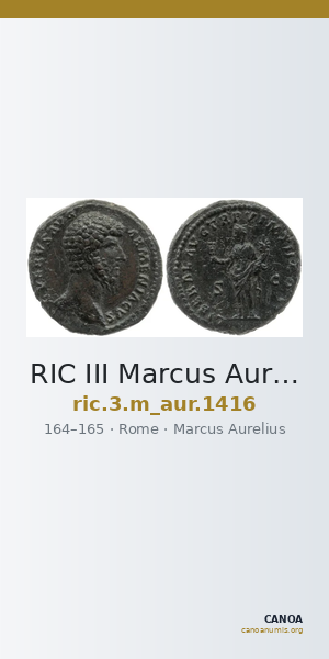 RIC III Marcus Aurelius 1416 — CANOA