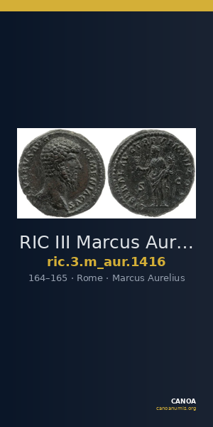 RIC III Marcus Aurelius 1416 — CANOA