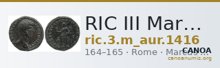 RIC III Marcus Aurelius 1416 — CANOA