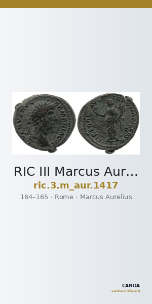 RIC III Marcus Aurelius 1417 — CANOA