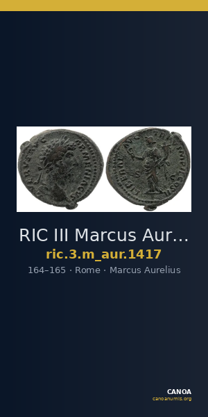 RIC III Marcus Aurelius 1417 — CANOA