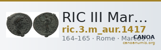 RIC III Marcus Aurelius 1417 — CANOA
