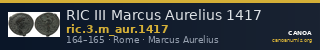 RIC III Marcus Aurelius 1417 — CANOA