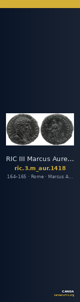 RIC III Marcus Aurelius 1418 — CANOA