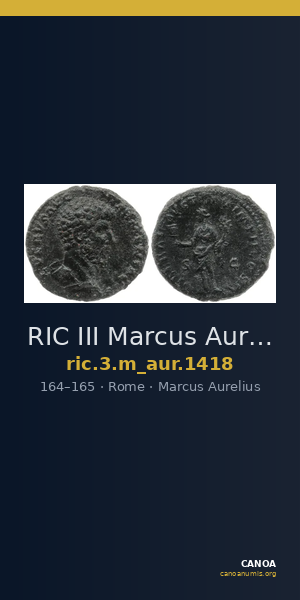 RIC III Marcus Aurelius 1418 — CANOA