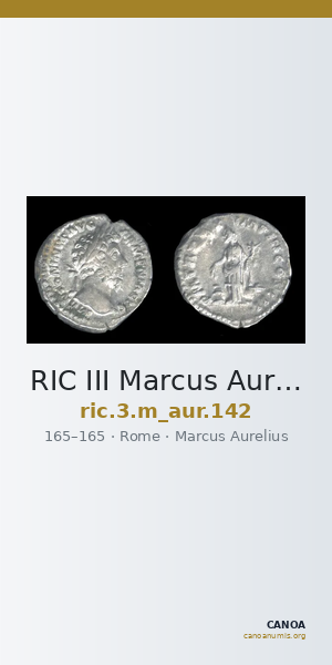 RIC III Marcus Aurelius 142 — CANOA