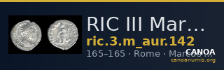 RIC III Marcus Aurelius 142 — CANOA