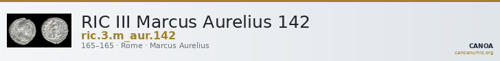 RIC III Marcus Aurelius 142 — CANOA