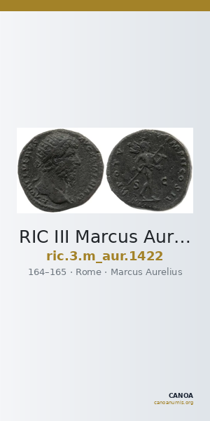 RIC III Marcus Aurelius 1422 — CANOA