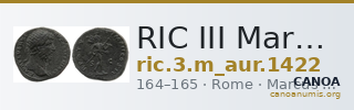 RIC III Marcus Aurelius 1422 — CANOA