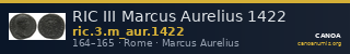 RIC III Marcus Aurelius 1422 — CANOA