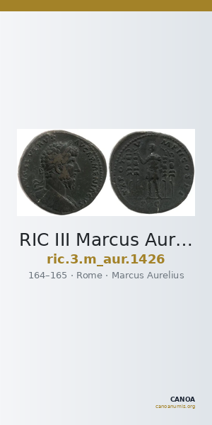 RIC III Marcus Aurelius 1426 — CANOA