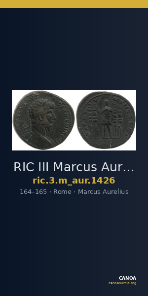 RIC III Marcus Aurelius 1426 — CANOA