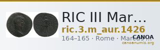 RIC III Marcus Aurelius 1426 — CANOA