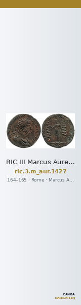 RIC III Marcus Aurelius 1427 — CANOA