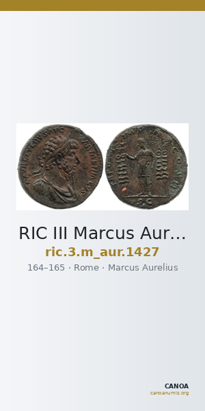 RIC III Marcus Aurelius 1427 — CANOA