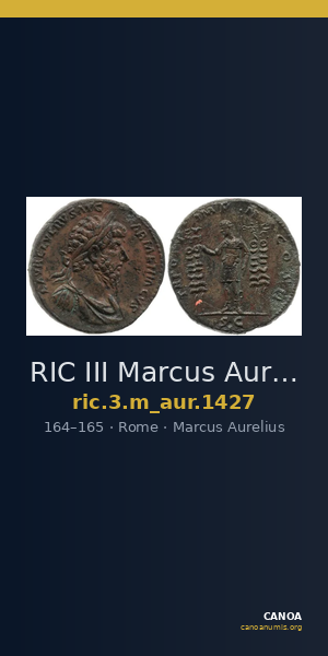 RIC III Marcus Aurelius 1427 — CANOA