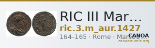 RIC III Marcus Aurelius 1427 — CANOA