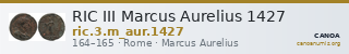 RIC III Marcus Aurelius 1427 — CANOA