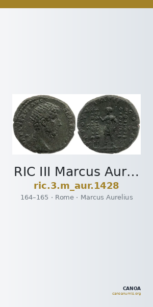 RIC III Marcus Aurelius 1428 — CANOA