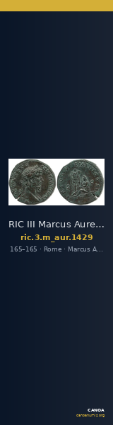 RIC III Marcus Aurelius 1429 — CANOA