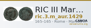 RIC III Marcus Aurelius 1429 — CANOA