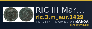 RIC III Marcus Aurelius 1429 — CANOA