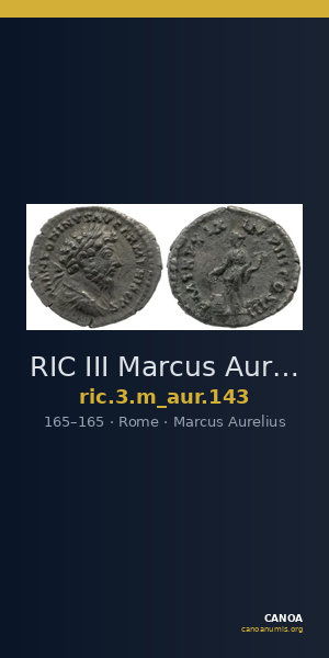 RIC III Marcus Aurelius 143 — CANOA
