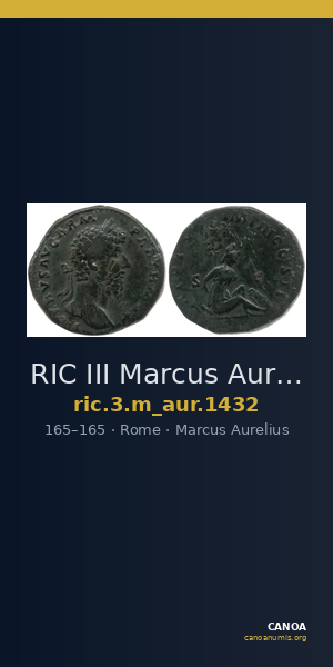 RIC III Marcus Aurelius 1432 — CANOA