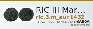 RIC III Marcus Aurelius 1432 — CANOA
