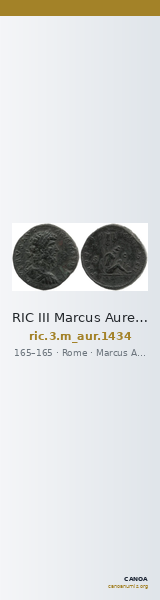RIC III Marcus Aurelius 1434 — CANOA