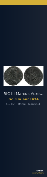 RIC III Marcus Aurelius 1434 — CANOA