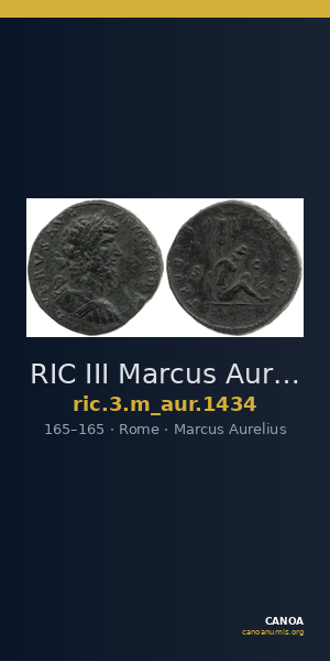 RIC III Marcus Aurelius 1434 — CANOA