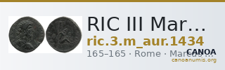 RIC III Marcus Aurelius 1434 — CANOA