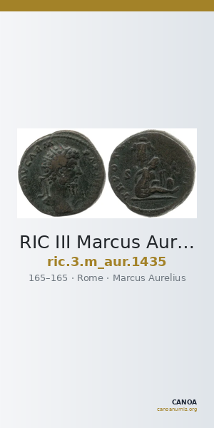 RIC III Marcus Aurelius 1435 — CANOA