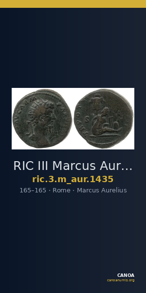 RIC III Marcus Aurelius 1435 — CANOA