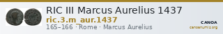RIC III Marcus Aurelius 1437 — CANOA