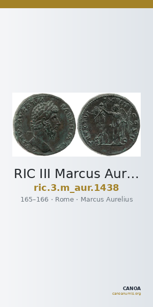RIC III Marcus Aurelius 1438 — CANOA
