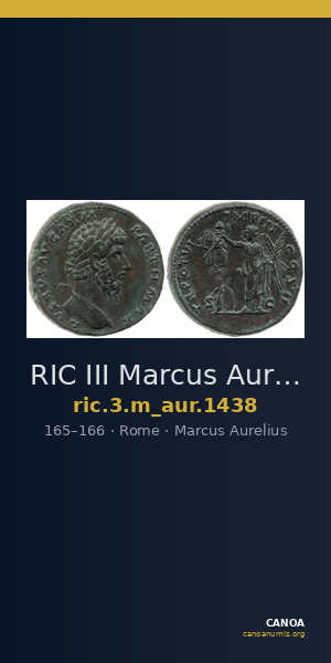 RIC III Marcus Aurelius 1438 — CANOA