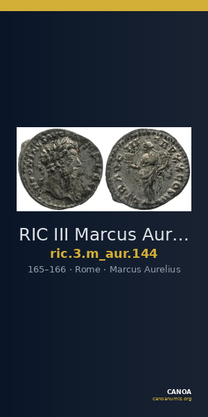 RIC III Marcus Aurelius 144 — CANOA