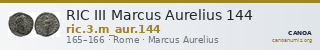 RIC III Marcus Aurelius 144 — CANOA