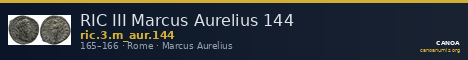 RIC III Marcus Aurelius 144 — CANOA