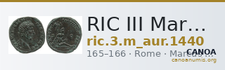RIC III Marcus Aurelius 1440 — CANOA