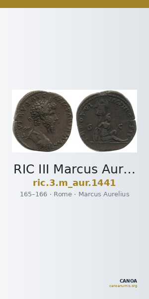 RIC III Marcus Aurelius 1441 — CANOA