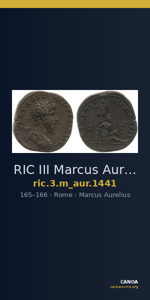 RIC III Marcus Aurelius 1441 — CANOA