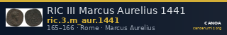 RIC III Marcus Aurelius 1441 — CANOA