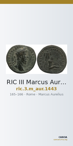 RIC III Marcus Aurelius 1443 — CANOA