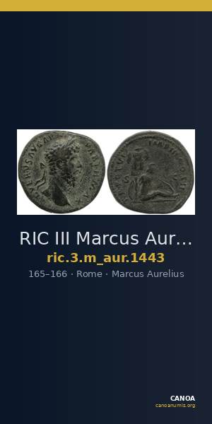 RIC III Marcus Aurelius 1443 — CANOA