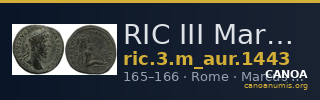 RIC III Marcus Aurelius 1443 — CANOA