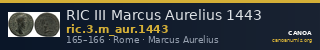 RIC III Marcus Aurelius 1443 — CANOA